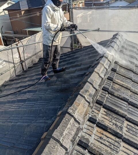 ②屋根・高圧洗浄